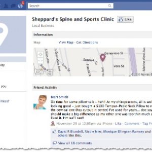 Facebook Place Page - Sheppard's Sports and Spine Clinic