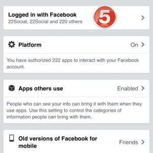 facebok app settings 4