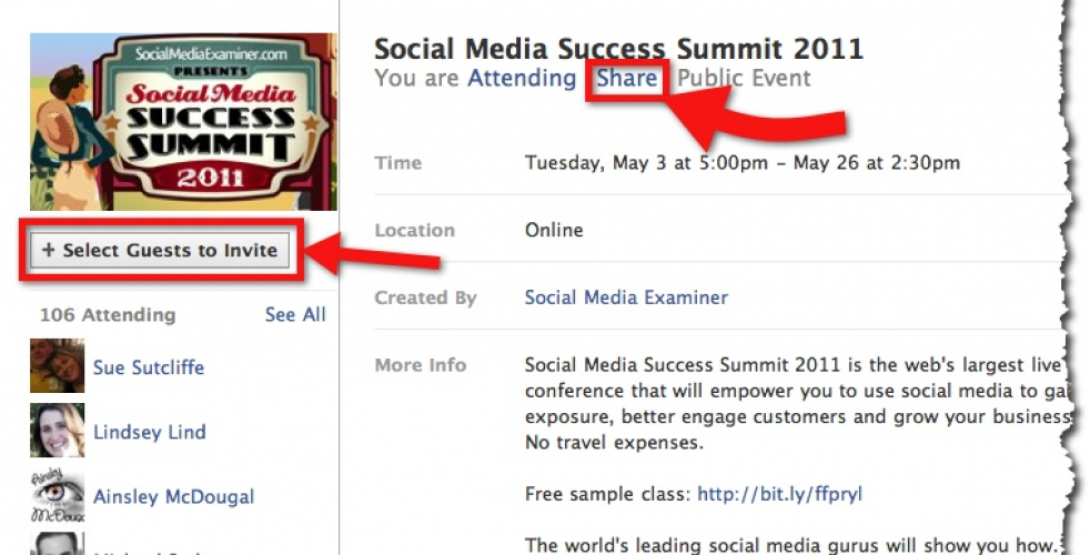 Six Ways To Effectively Promote Events on Facebook - Case Study